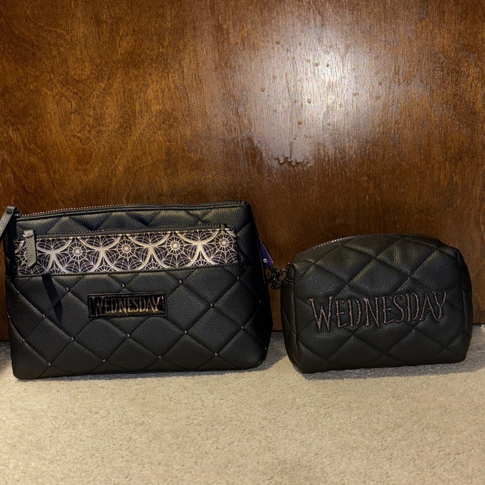 Primark Wednesday Black Quilted Women's cosmetic bags